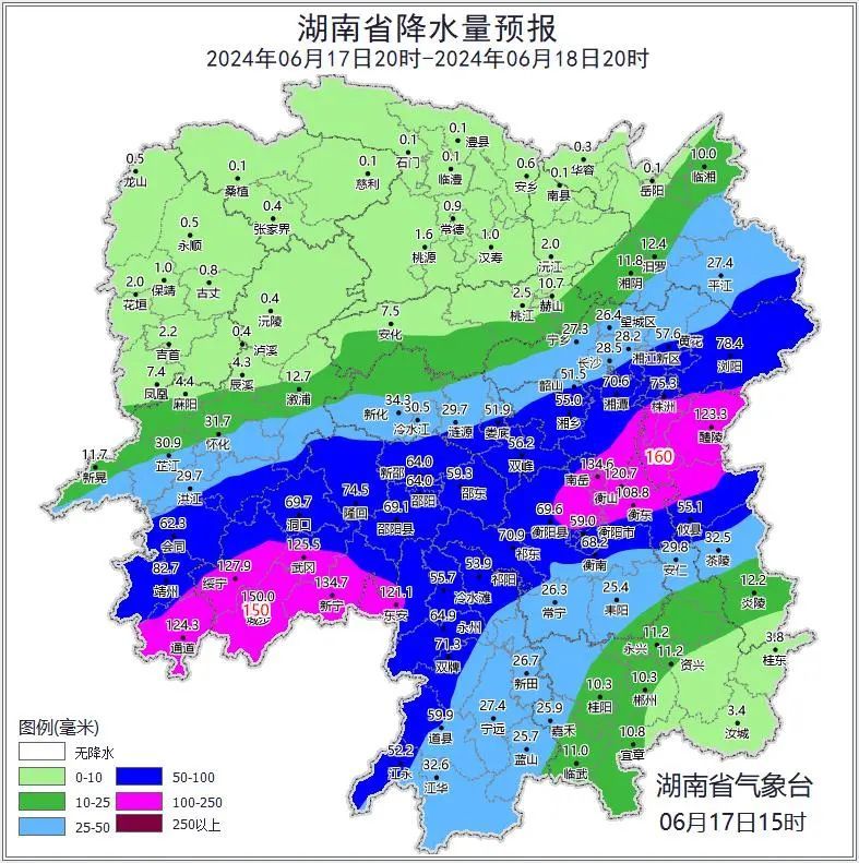 暴雨、大暴雨、雷暴大风......湖南强降雨持续！本轮降雨究竟有多强？