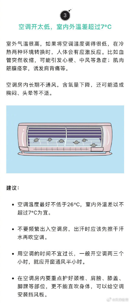 高温天做7件事易埋下病根 高温天做7件事易埋下病根