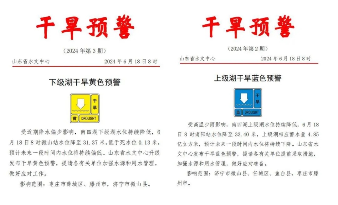 2个干旱预警+61个高温预警!山东9市最高温39℃,连“烤”4天 2个干旱预警+61个高温预警!山东9市最高温39℃,连“烤”4天