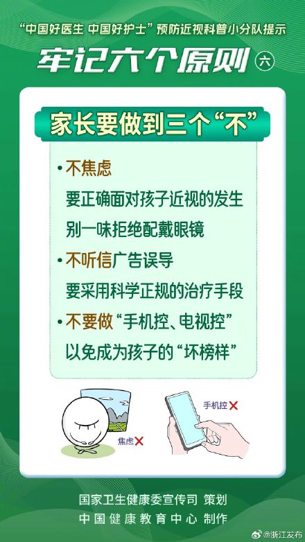防控近视，这六个原则要牢记→