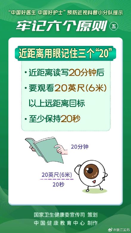 防控近视，这六个原则要牢记→