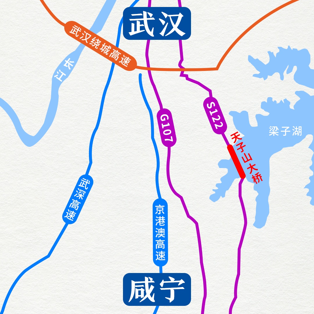 顺利贯通!武汉⇄咸宁将缩短至1小时 顺利贯通!武汉⇄咸宁将缩短至1小时