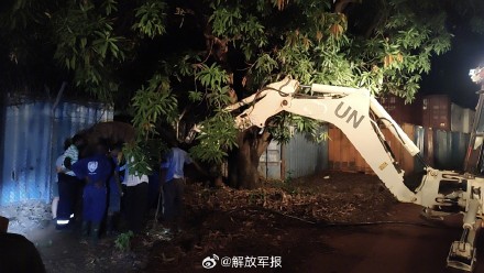 中国蓝盔完成南苏丹阿维尔任务区多项工程作业 中国蓝盔完成南苏丹阿维尔任务区多项工程作业