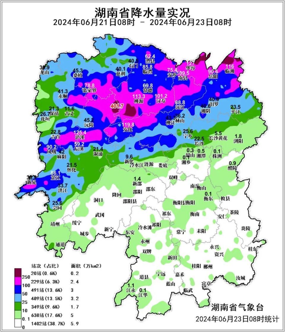 未来三天湘中、湘北仍有大到暴雨、局地大暴雨,需加强防范! 未来三天湘中、湘北仍有大到暴雨、局地大暴雨,需加强防范!
