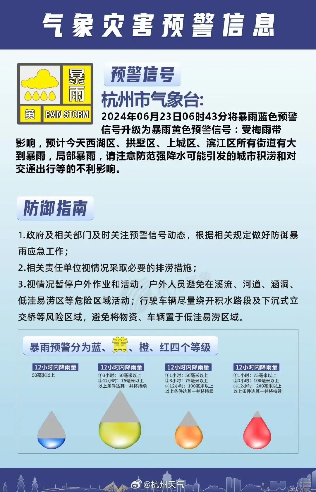 山洪灾害红色预警！暴雨红色预警！浙江局地将有特大暴雨