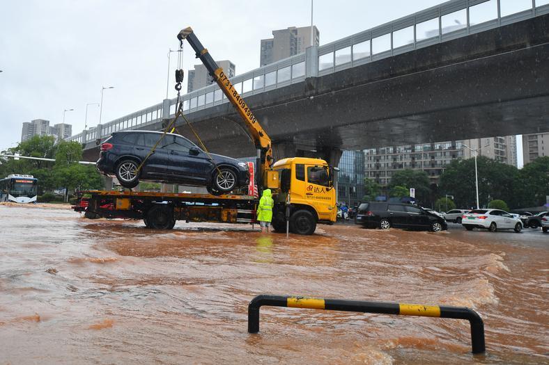 湖南长沙遭遇强降雨 湖南长沙遭遇强降雨