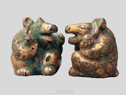 汉代文物撞脸尖叫土拨鼠 网友：自带音量的文物