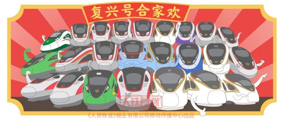 复兴号家族谱系图来了，你喜欢哪款？