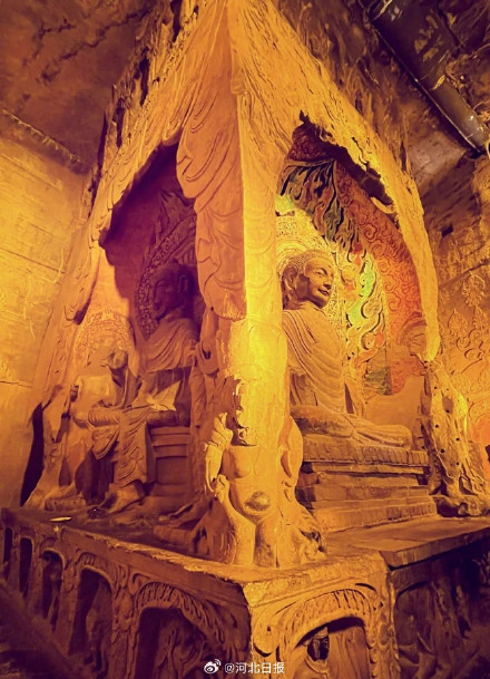 中国三大皇家石窟之一!邯郸响堂山即将开启夜游 中国三大皇家石窟之一!邯郸响堂山即将开启夜游