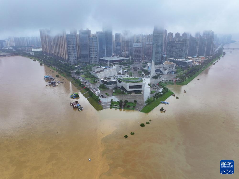 聚焦防汛抗旱｜湘江今年第3号洪水形成 长沙段水位持续上涨