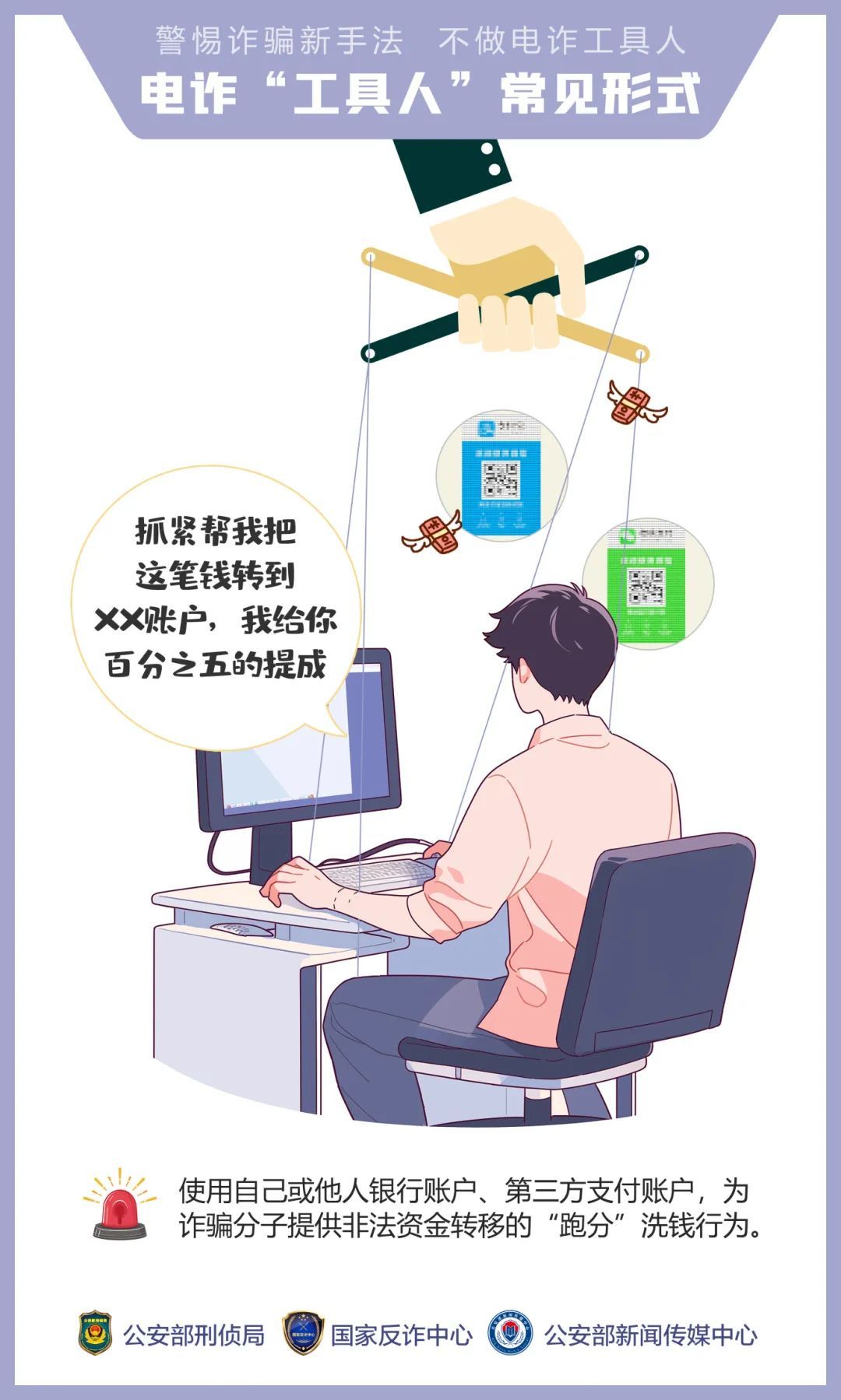 警惕，别做电诈“工具人”！