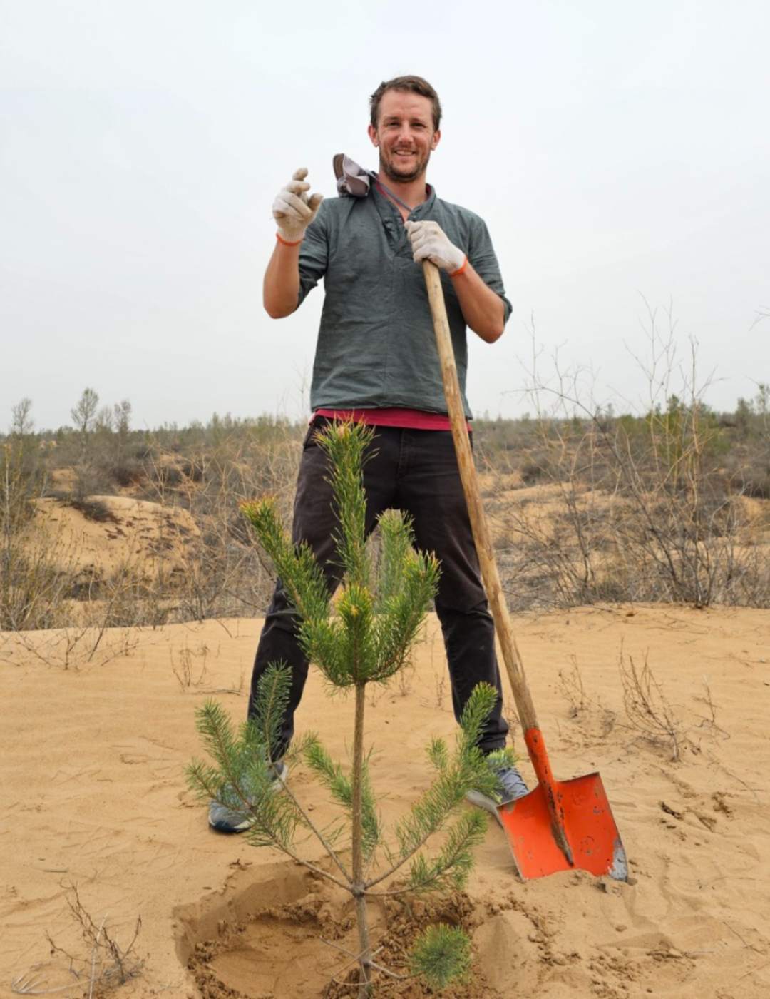 只因多看了她一眼，美国小伙连续10年到内蒙古植树