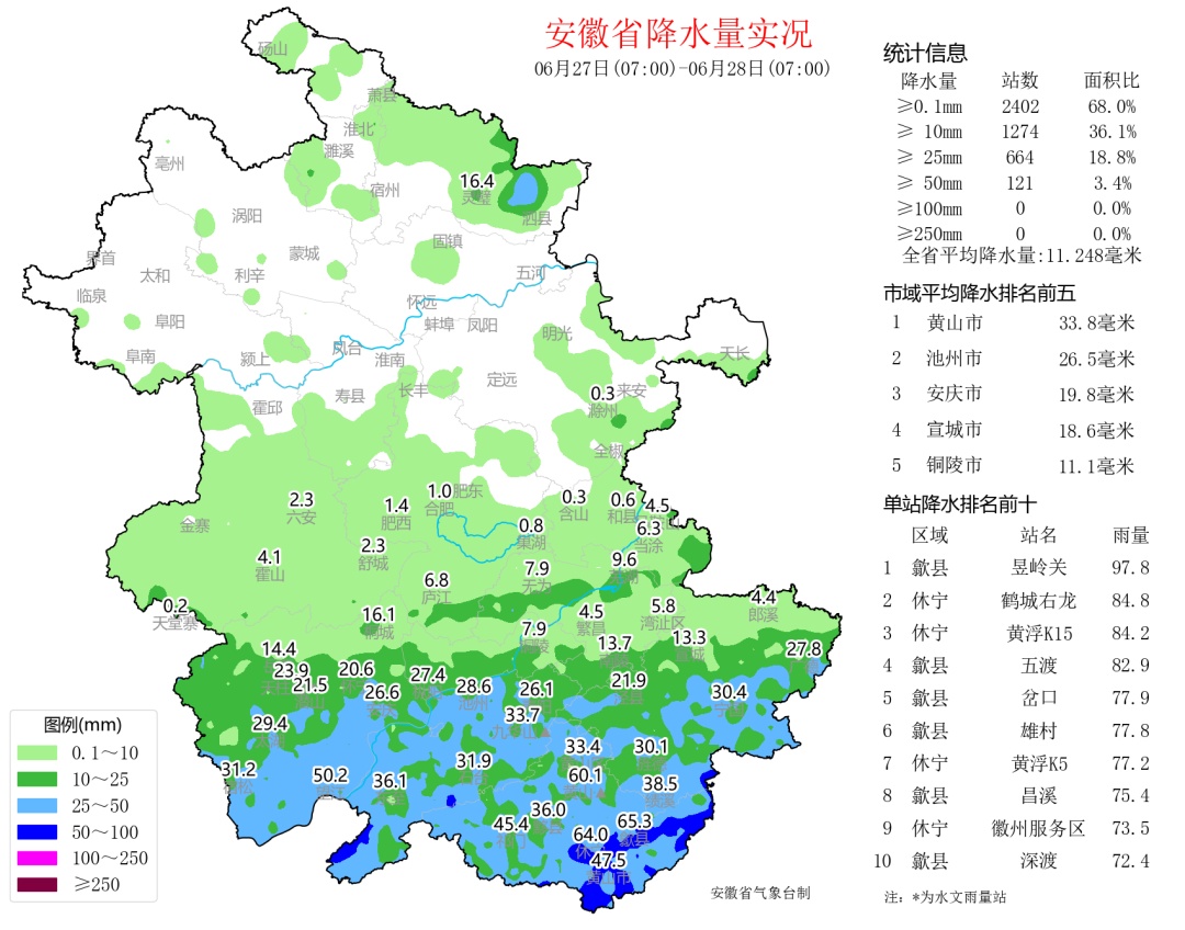 最新预报!安徽局地有特大暴雨! 最新预报!安徽局地有特大暴雨!