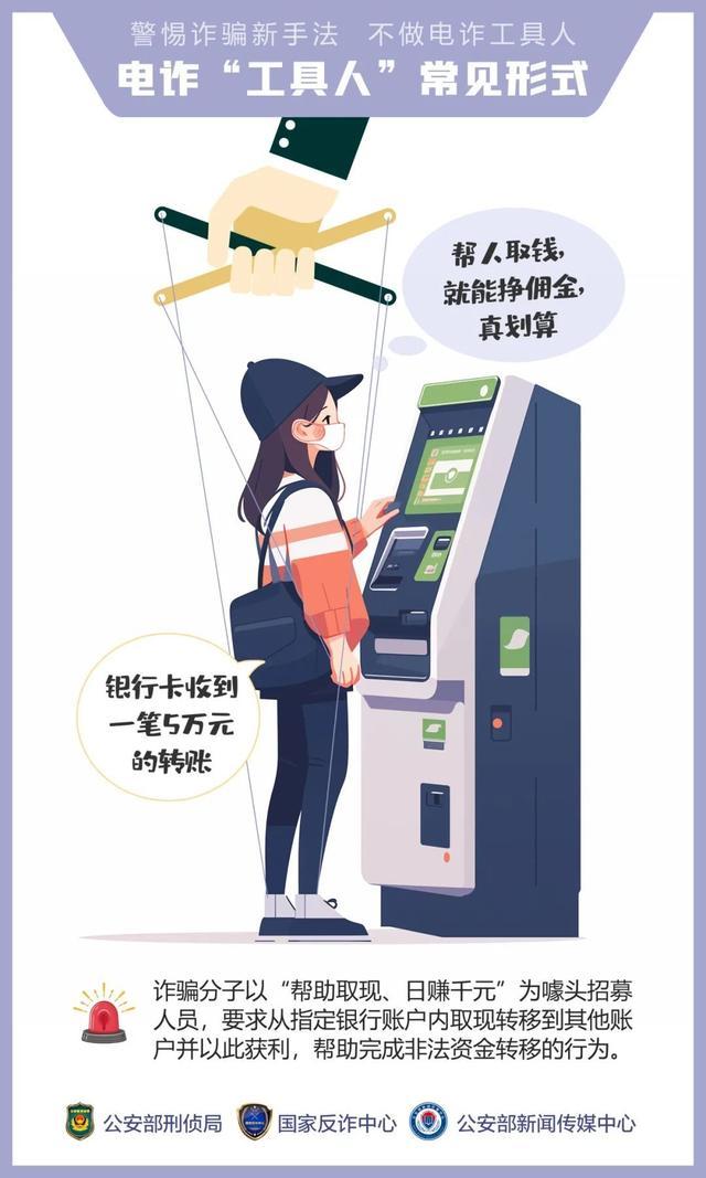 警惕诈骗新手法，了解这14种电诈“工具人”常见形式