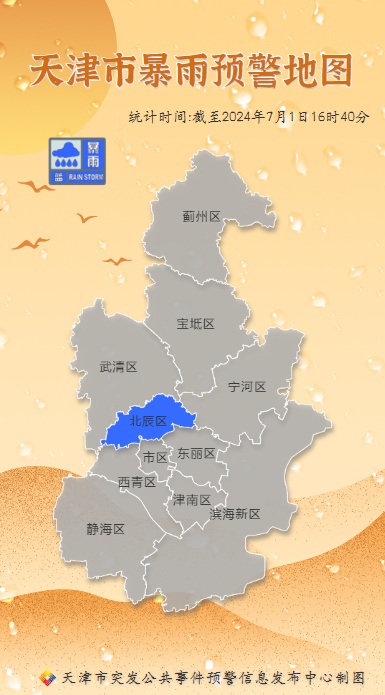天津气象：局地将有大雨！