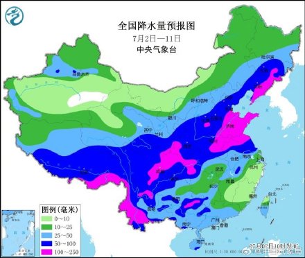 未来10天主雨带北抬 北方旱区降雨明显增多