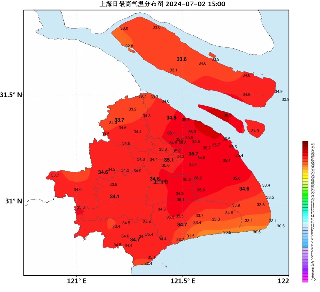 35.1℃，今年上海首个高温日诞生！最新预警：今夜局部仍有大雨