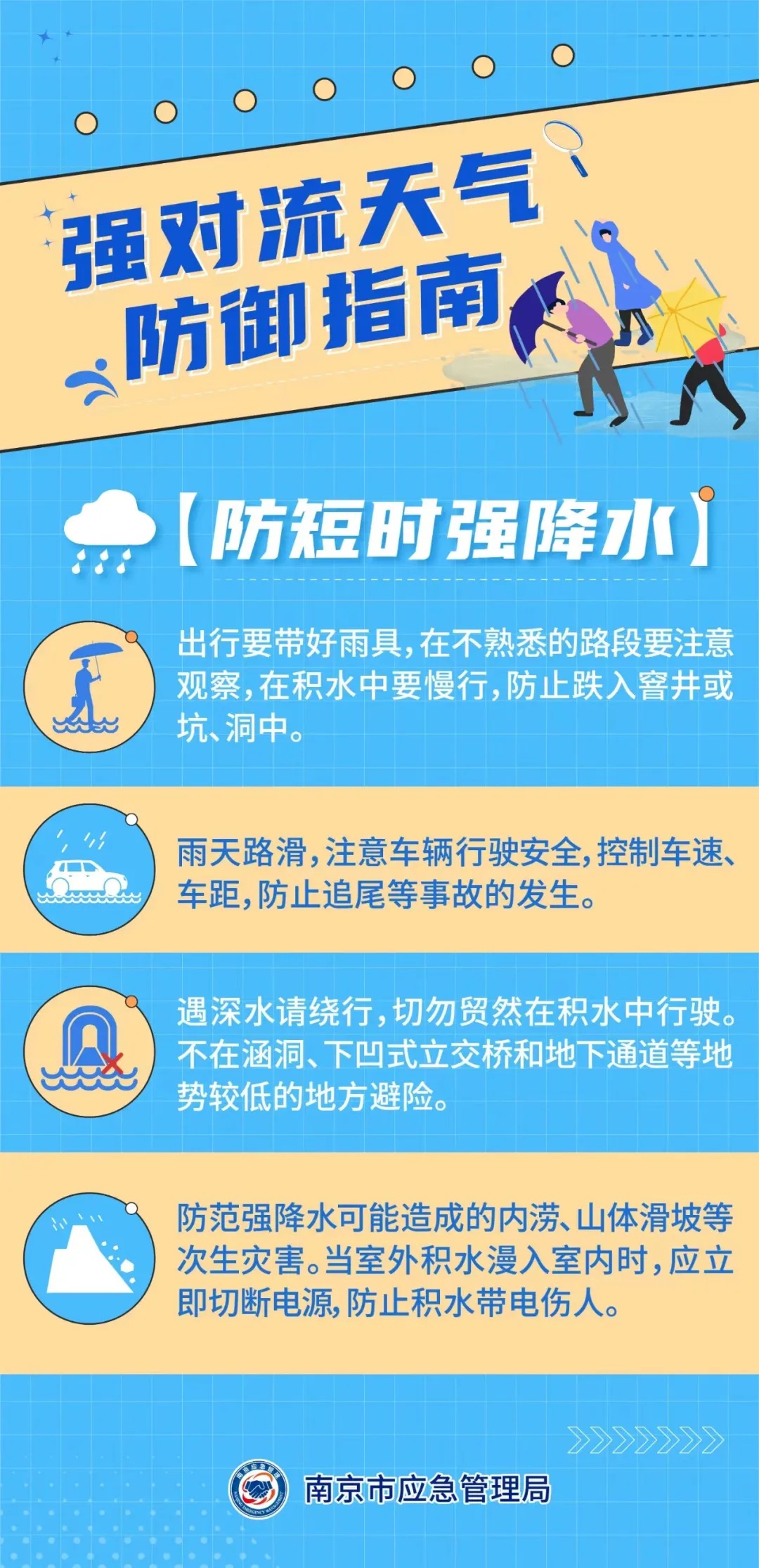 南京两区发布暴雨黄色预警！