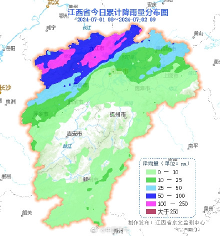 江西北部遭遇大暴雨 鄱阳湖水位超警戒水位2米以上