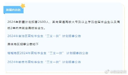 最新“三支一扶”招募公告汇总 最新“三支一扶”招募公告汇总