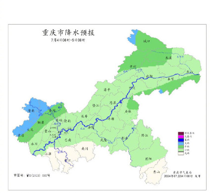 重庆8区县156个雨量站达暴雨 今天白天多地有阵雨