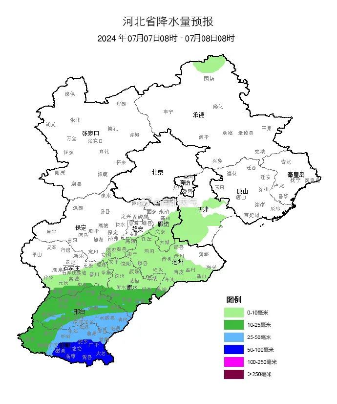 中到大雨！暴雨！大暴雨！河北的雨又来了！