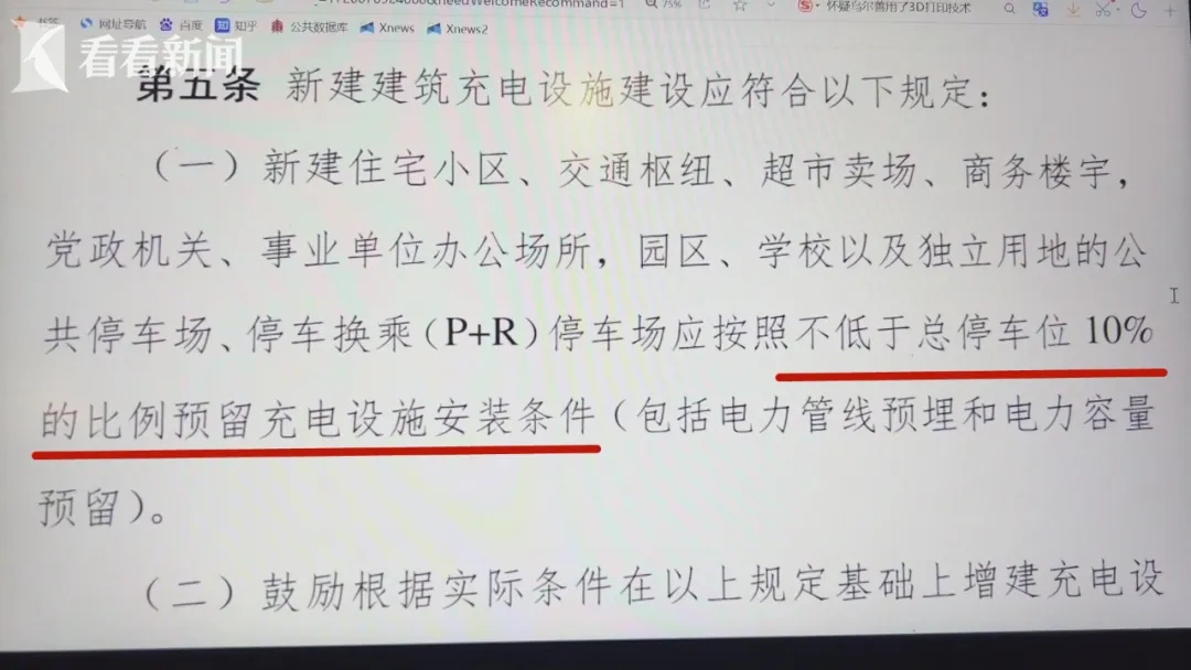 新能源车充电需求增大，上海一小区13根电线同时飞上墙！居民慌了：出事了找谁？