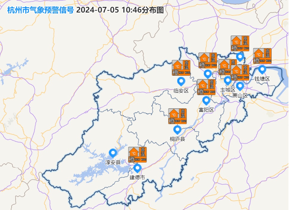 38℃！杭州发布高温橙色预警！这天起才会降温......