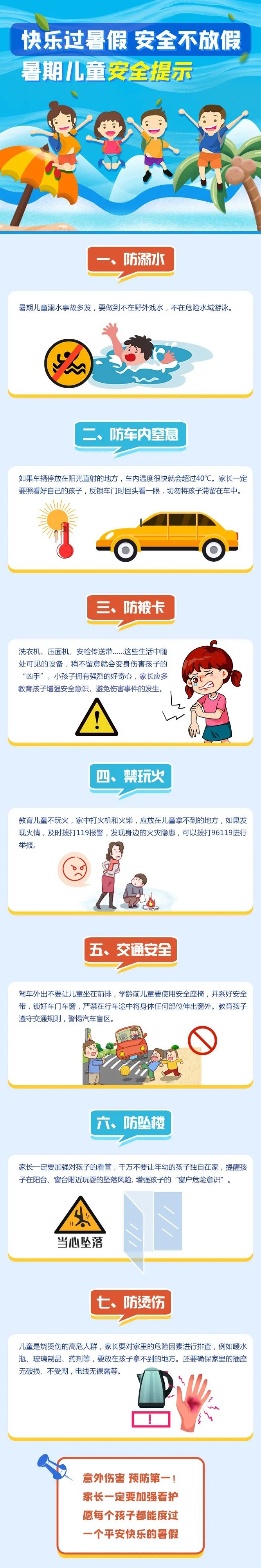 快乐过暑假，这份安全指南请收好！
