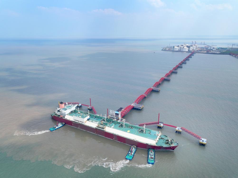 江苏如东洋口港迎来第700艘次进口LNG船