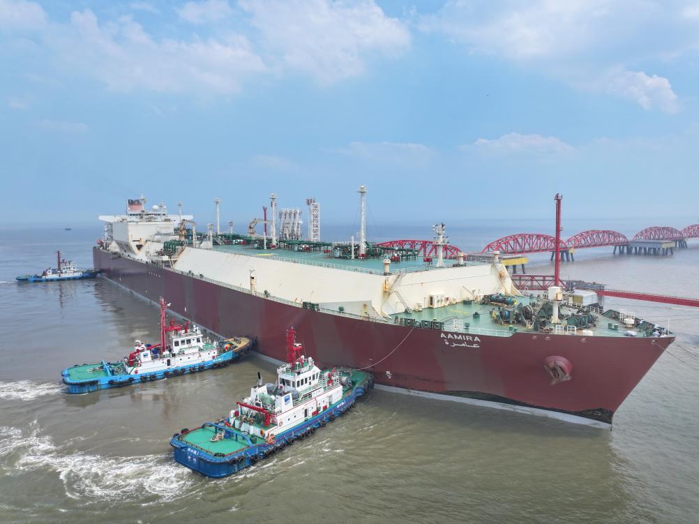 江苏如东洋口港迎来第700艘次进口LNG船