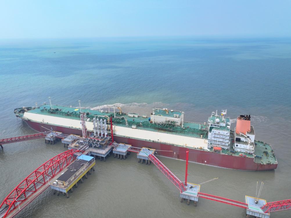 江苏如东洋口港迎来第700艘次进口LNG船
