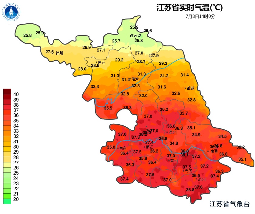 本周江苏多雨水天气，明天局部大暴雨！