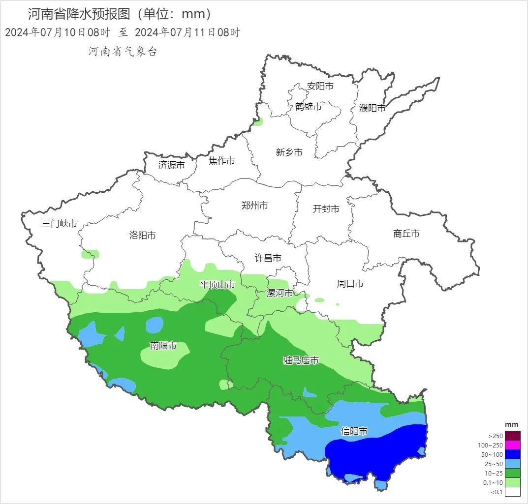 河南降水量分布图图片