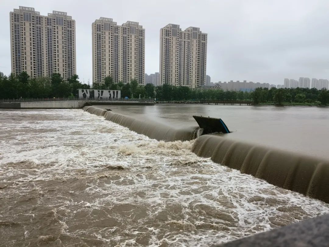 仍有市民带孩子玩水！记者实探郑州贾鲁河沿河水位