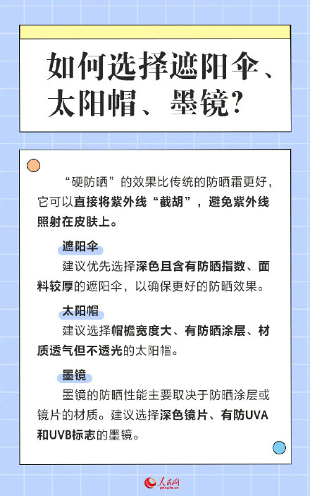 防晒的ABCD原则，请收好→