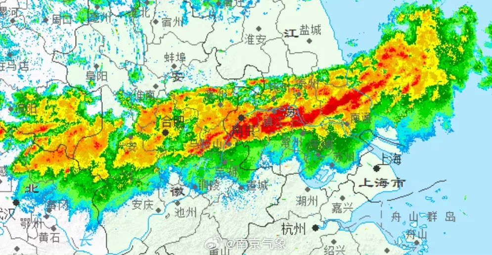 升级!南京气象台发布暴雨黄色预警 升级!南京气象台发布暴雨黄色预警