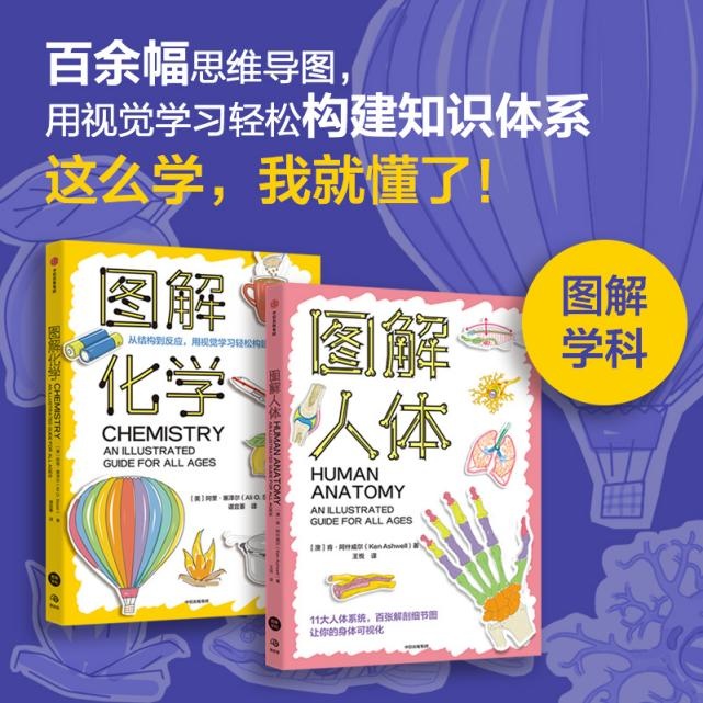 蝌学荐书 | 如果你也为理科学习所困扰，这套帮助数百万人的图解学科系列一定要看！