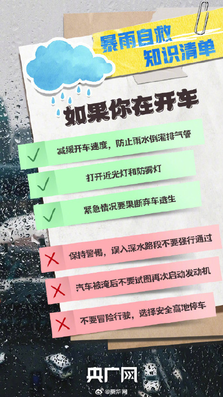 遇到暴雨如何应对? 遇到暴雨如何应对?