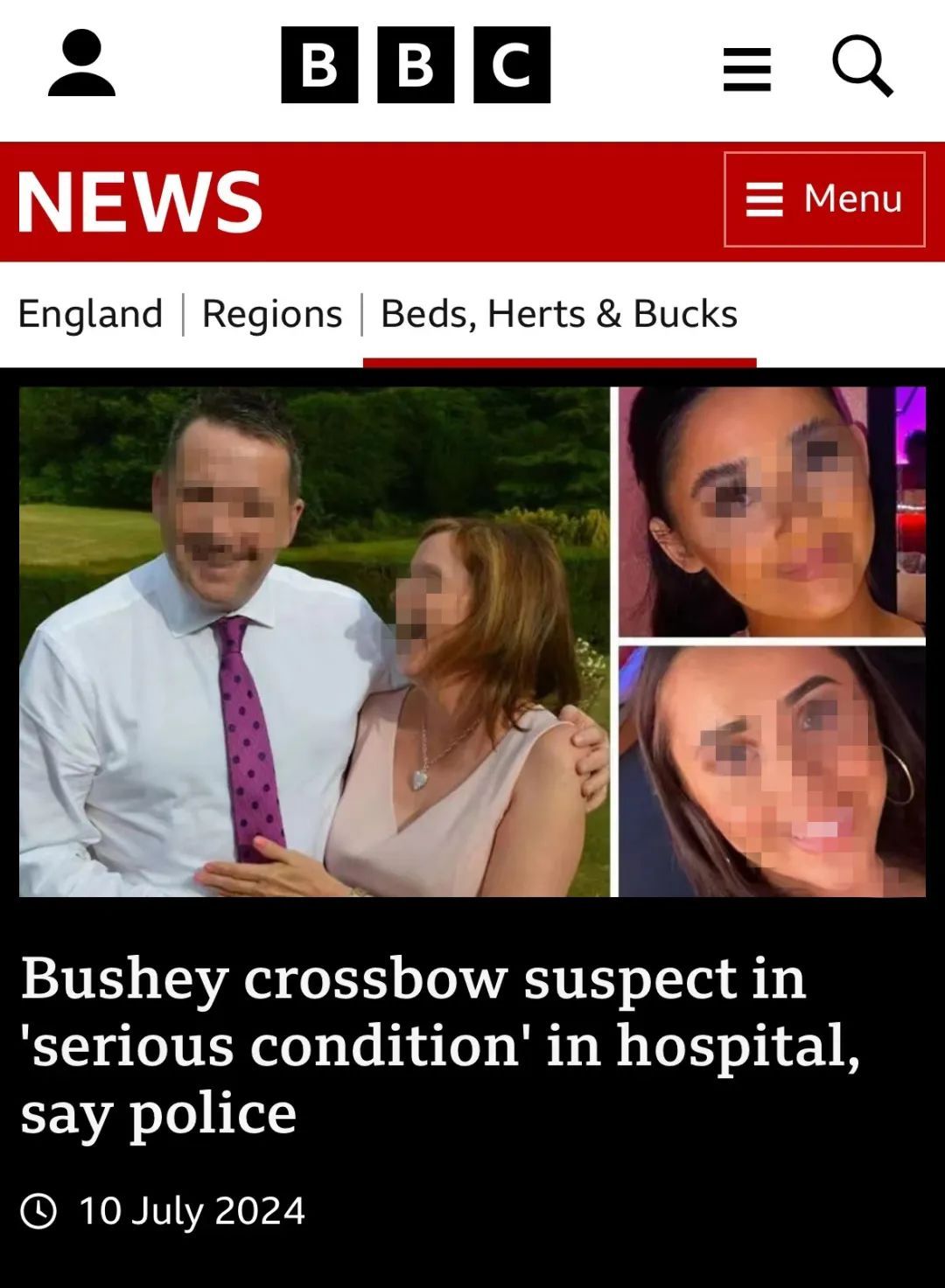 BBC评论员妻女遭弩射杀震惊英国！多位名人发声