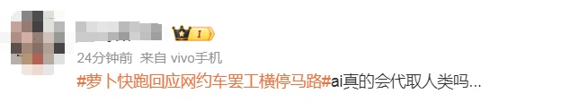 无人驾驶网约车罢工横停马路，“萝卜快跑”最新回应