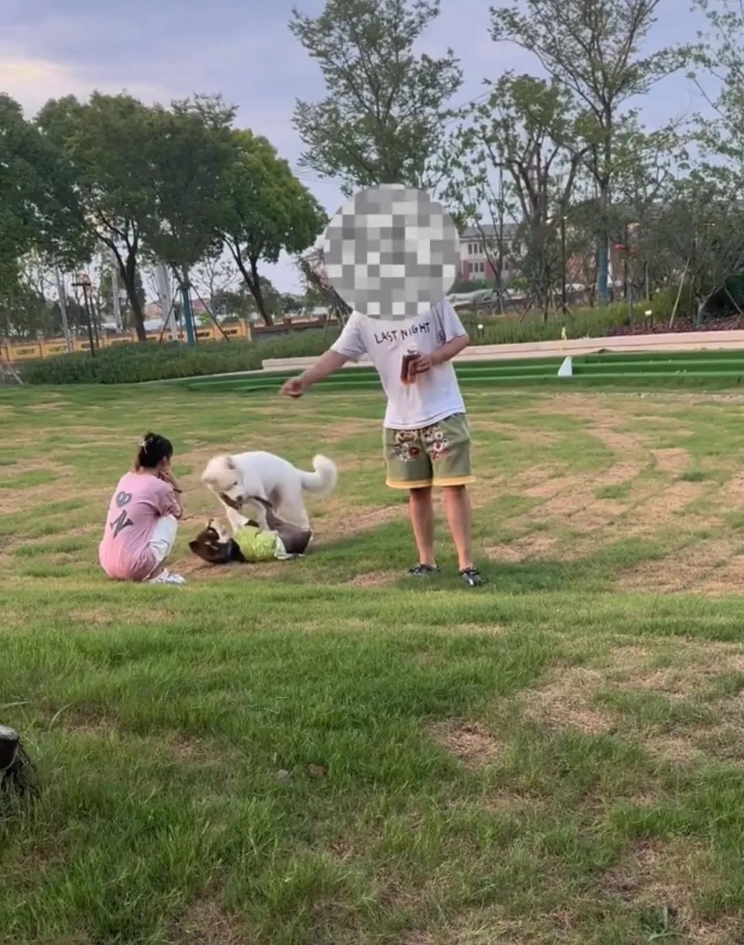 惹众怒！上海一男子遛狗不拴绳，还反问：为何不把小孩拴起来…警方出手