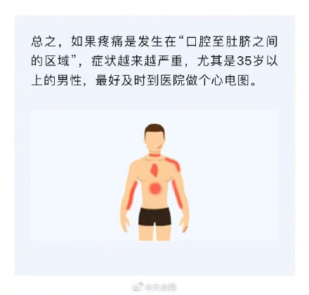 这5个部位疼或是心梗前兆 这5个部位疼或是心梗前兆