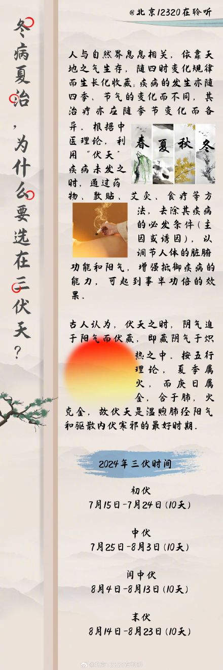 明天入伏 你的养生搭子三伏贴即将上线