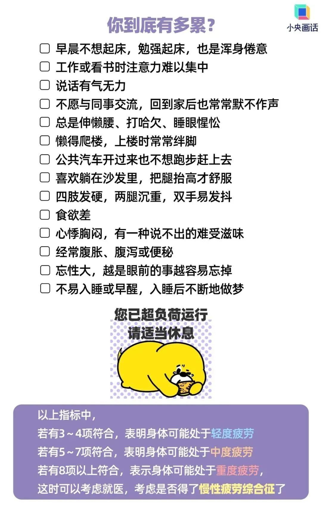 出现这些症状,说明你真的太累了!请立刻停下来!马上休息 出现这些症状,说明你真的太累了!请立刻停下来!马上休息