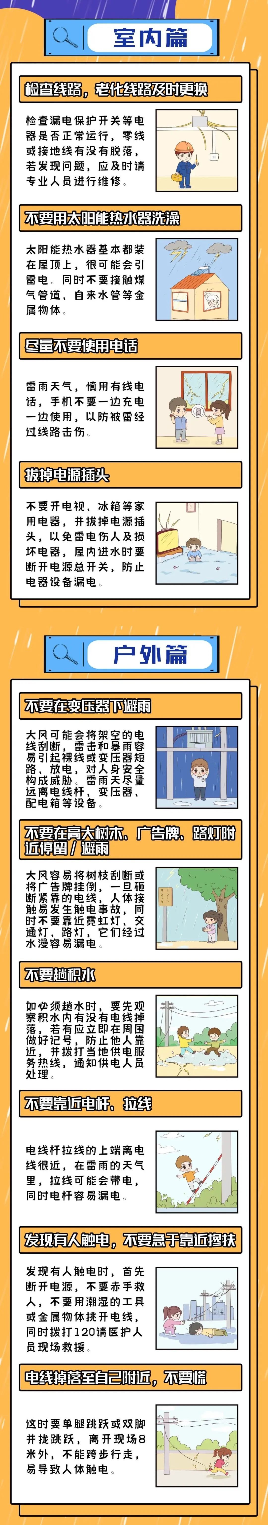 夏季多雷雨，这些消防安全常识要牢记！