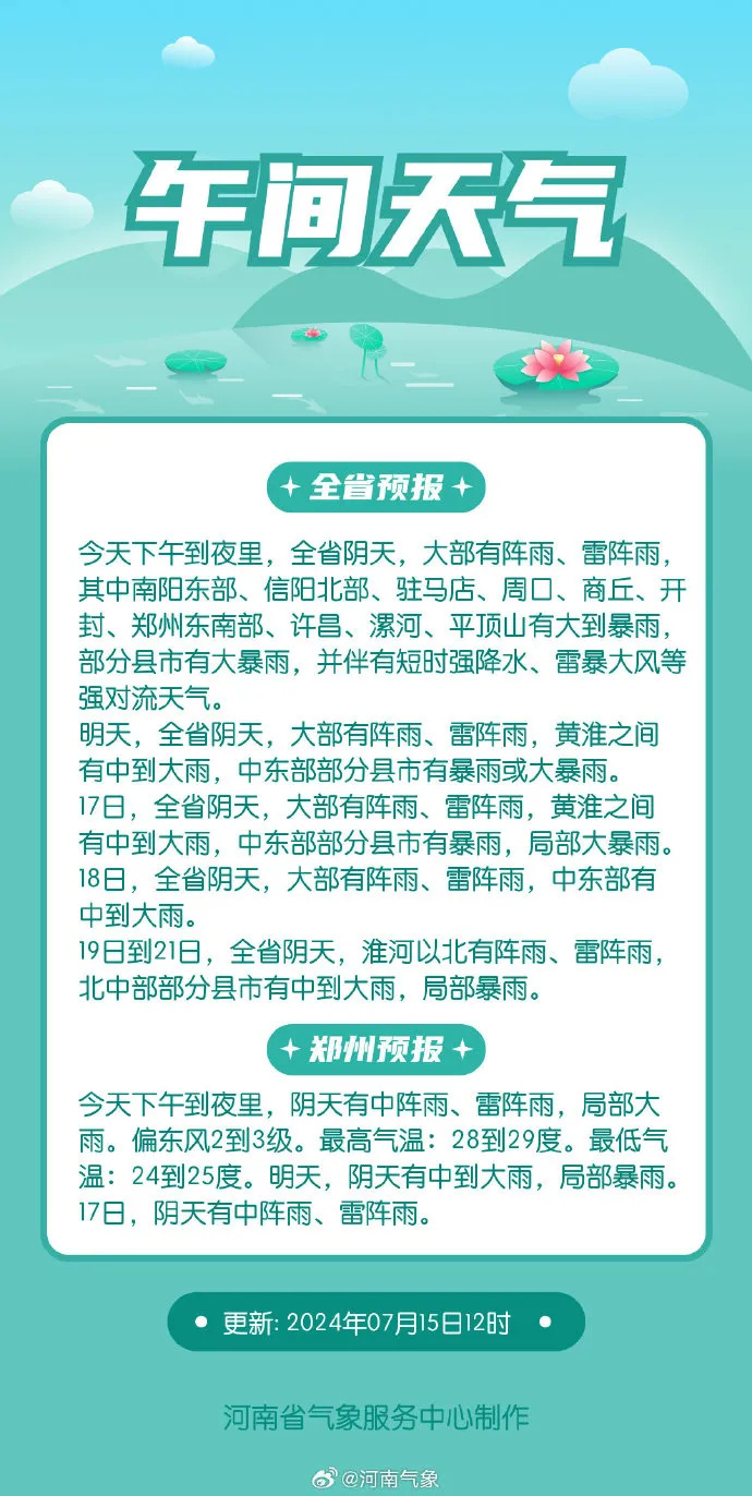 暴雨来袭!河南对10市启动防汛四级应急响应,部分列车停运、景区闭园 暴雨来袭!河南对10市启动防汛四级应急响应,部分列车停运、景区闭园