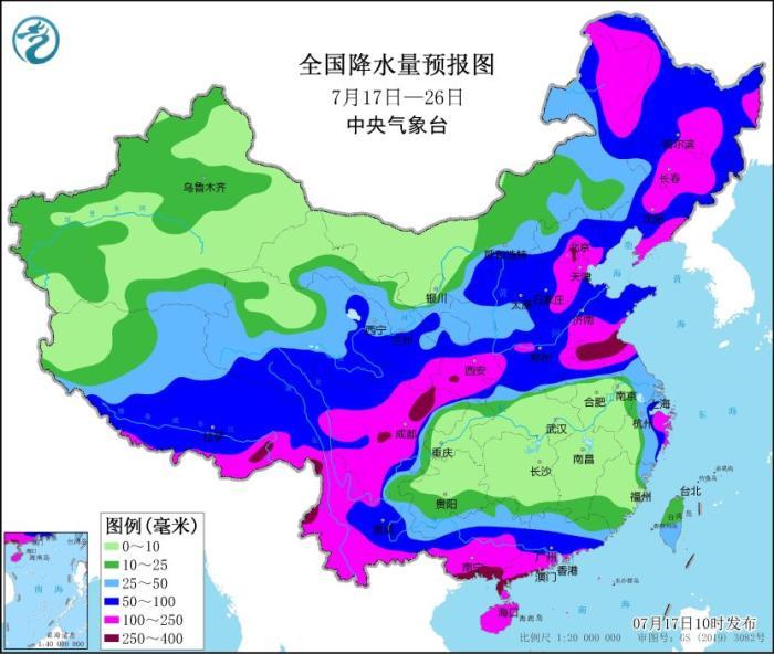 江南华南北部等地持续高温 21日后黄淮降雨减弱华北东北降雨增多