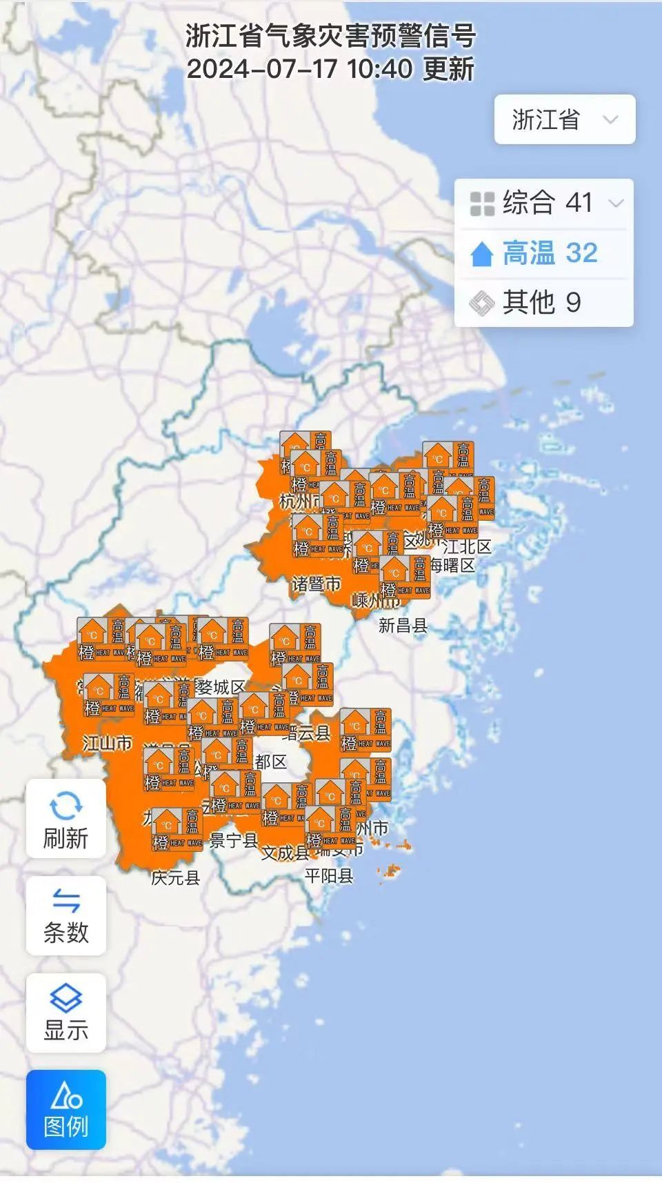 刚刚预警！杭州连报7天高温！2个台风即将生成