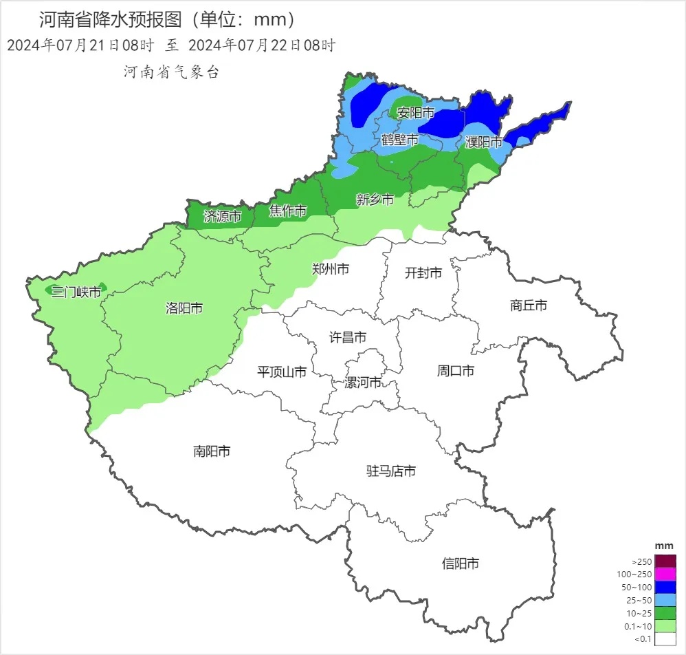 今晚到明天，河南的这些地区还有中到大雨，局部暴雨！